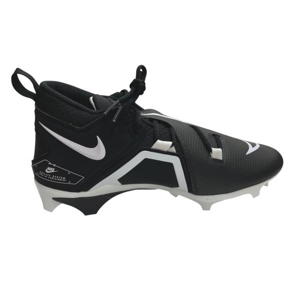 NEW! Nike Alpha Menace Pro 3 Football Cleats Black & White Men’s 12 - Picture 9 of 15